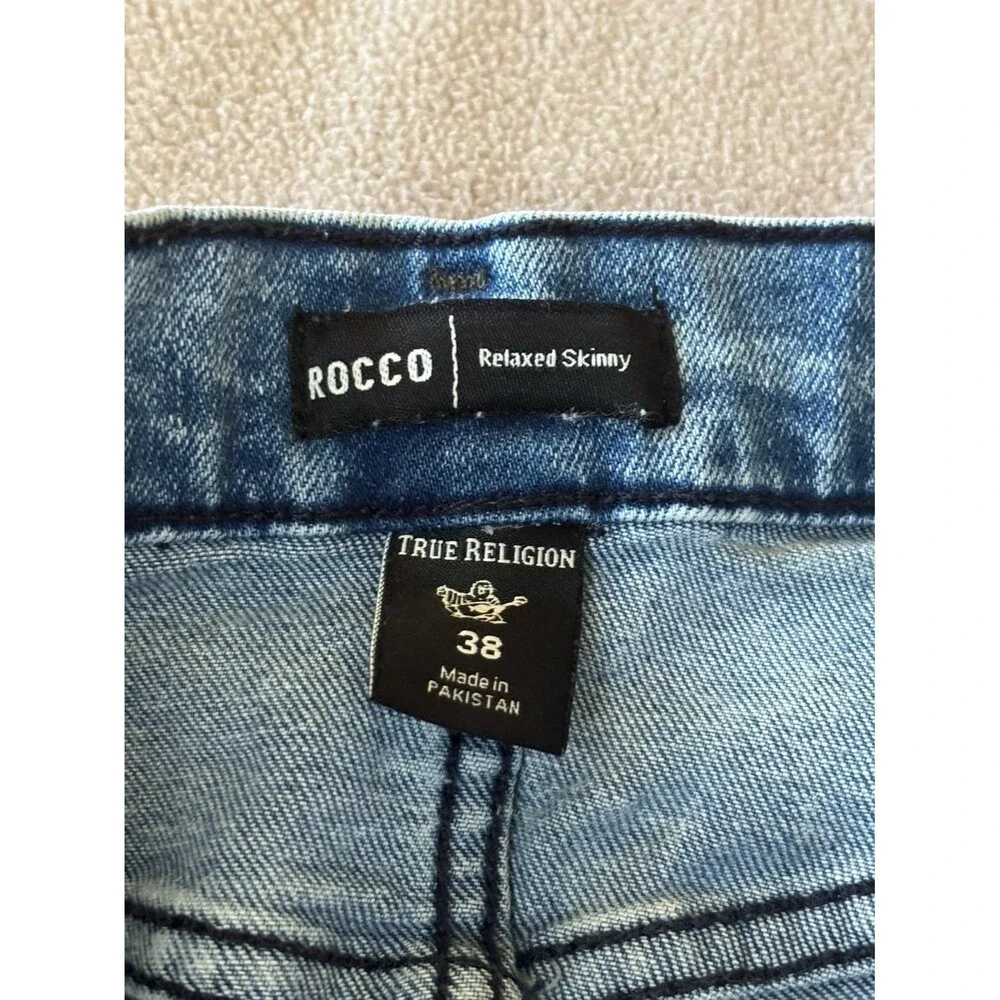 True Religion Rocco Relaxed Skinny Jeans Size 38x33